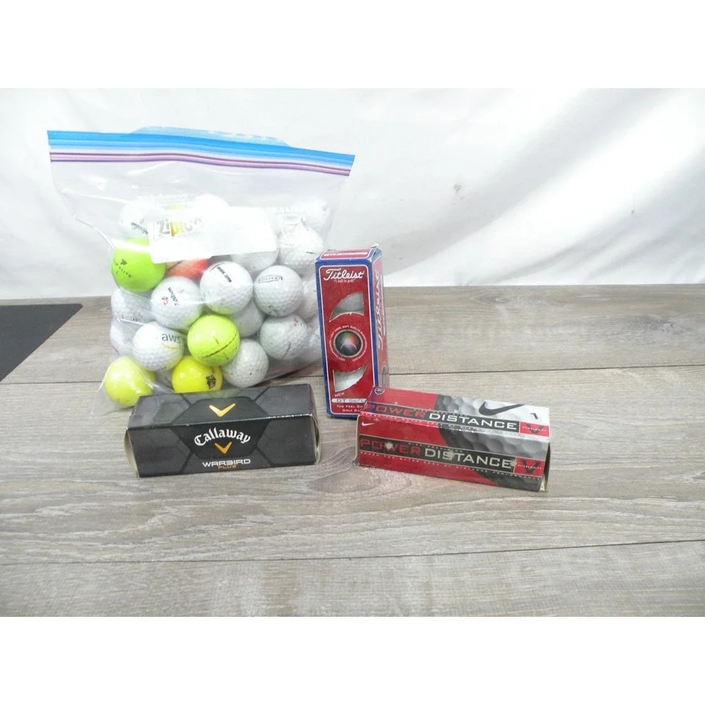 Mixed Used Golf Balls Bulk Lot w/ New Callaway Nike Titleist Sleeves